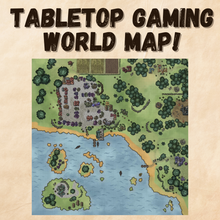 Cargar imagen en el visor de la galería, Hillpeak Coast! Coastal town D&D Map- Homebrew Map, TTRPG Map.