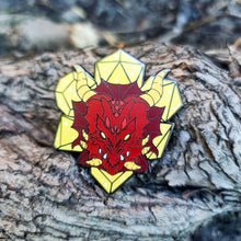 Cargar imagen en el visor de la galería, dragon head dice enamel pin
