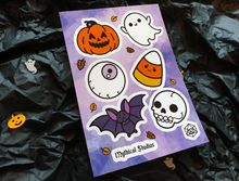 Cargar imagen en el visor de la galería, spooky sticker sheet!