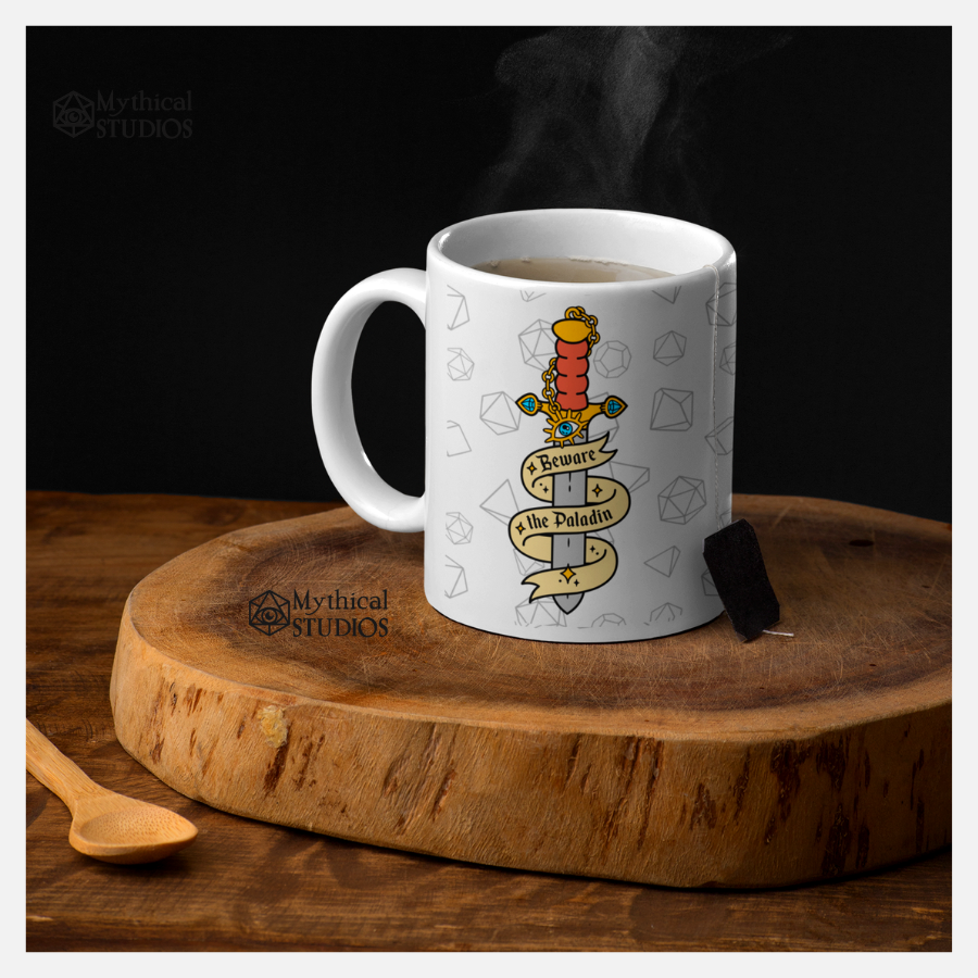 beware the paladin mug