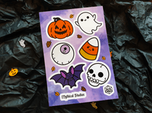Cargar imagen en el visor de la galería, spooky sticker sheet!