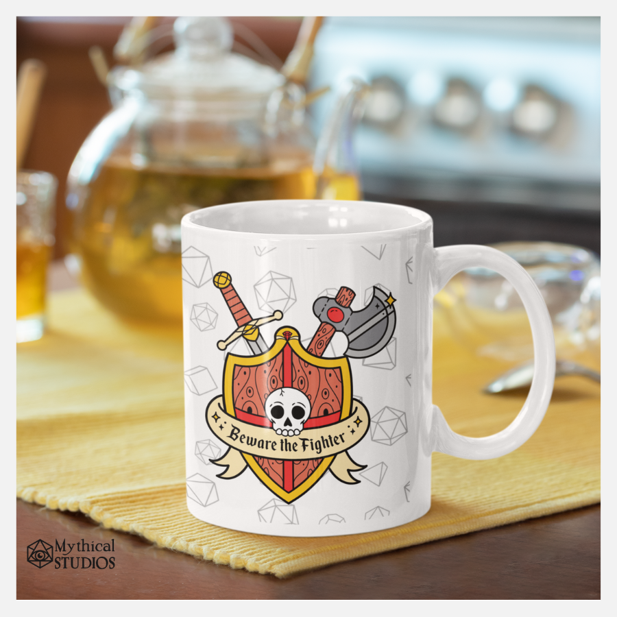 beware the fighter mug