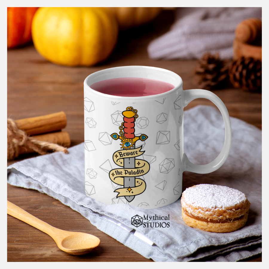 beware the paladin mug
