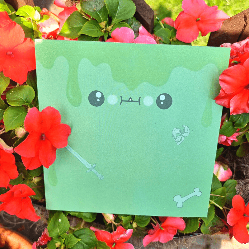 gelatinous notepad! 50 page notepad!