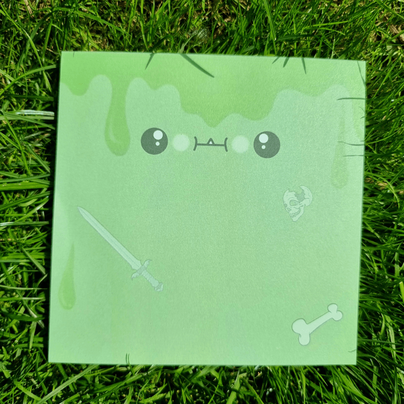 gelatinous notepad! 50 page notepad!