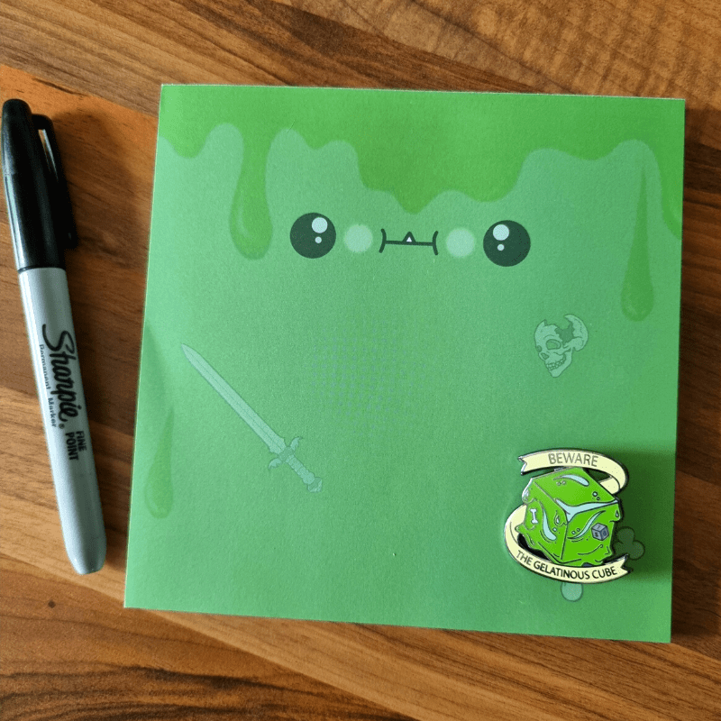 gelatinous notepad! 50 page notepad!