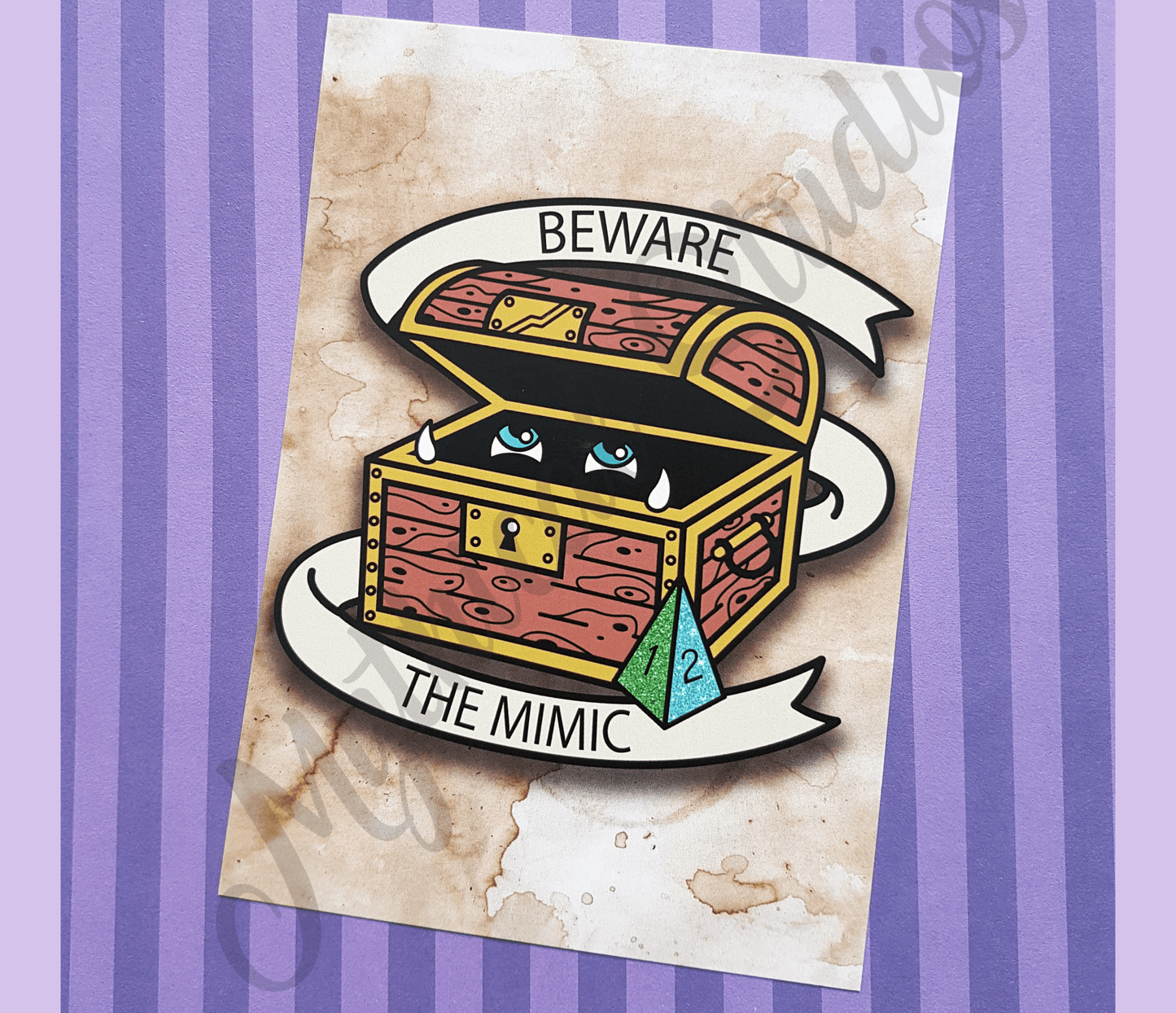 mimic creature postcard print