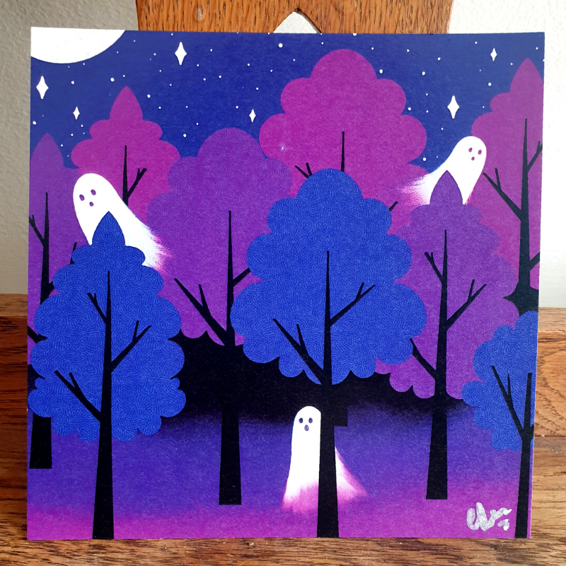 "ghost forrest" art print