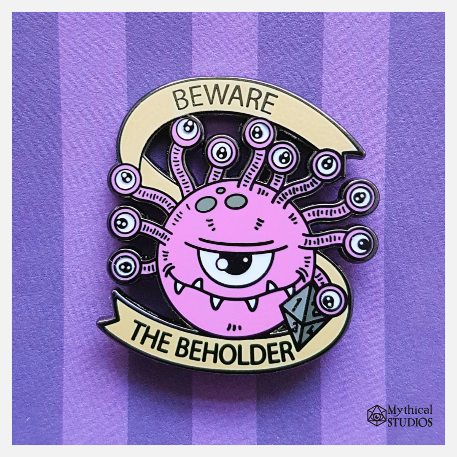 behold the enamel pin