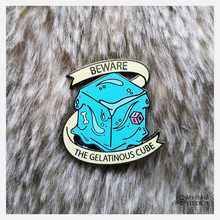 Cargar imagen en el visor de la galería, gelatinous cube enamel pin