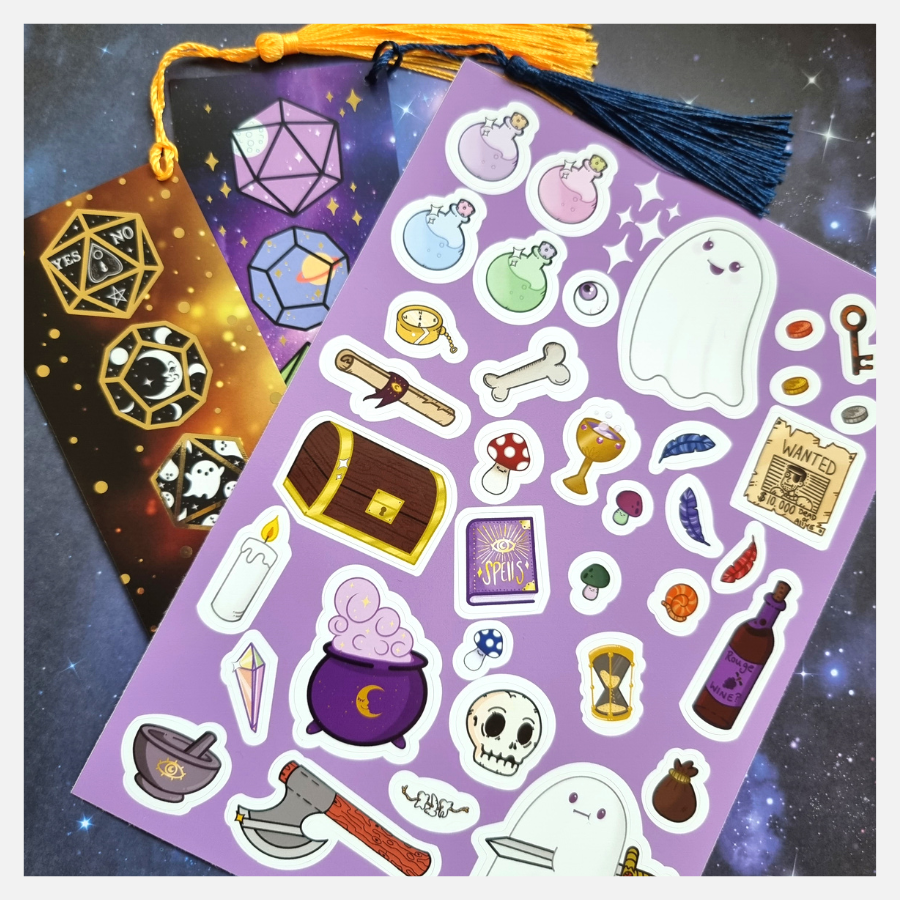 ultimate dungeon adventure sticker sheet!