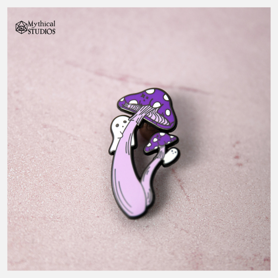 ghostly shrooms pin