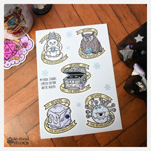 Load image into Gallery viewer, arctic beasts sticker sheet