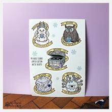 Load image into Gallery viewer, arctic beasts sticker sheet