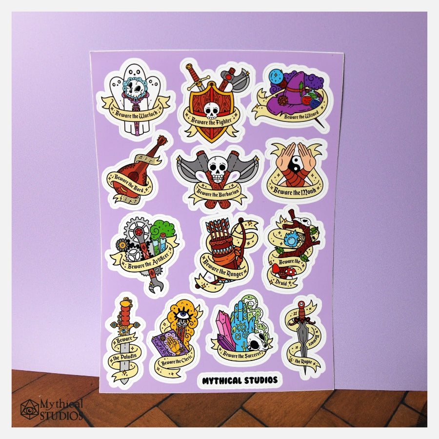 class sticker sheet!