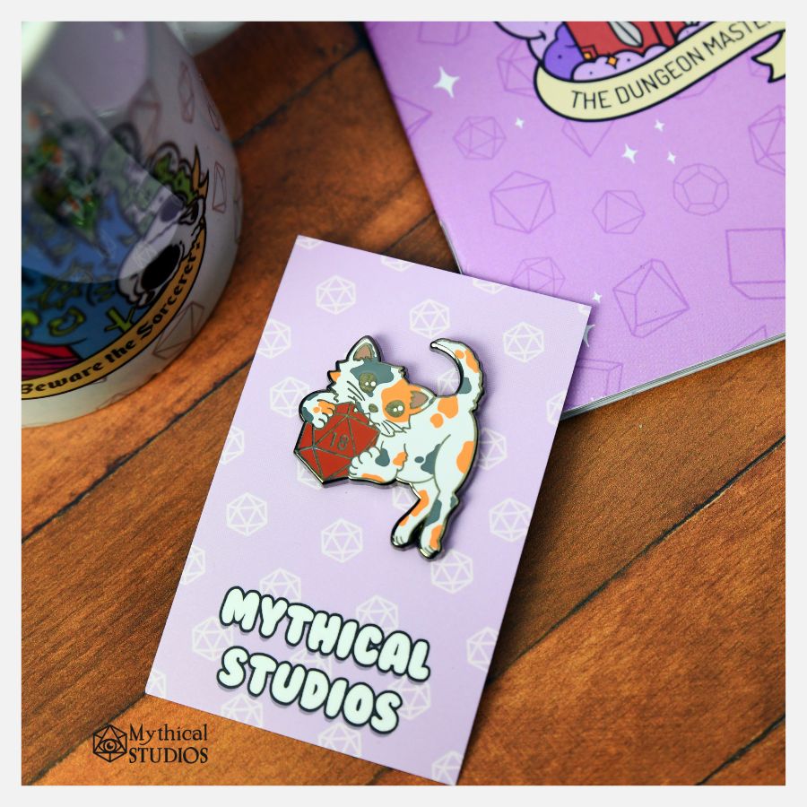 kitty familiar pin