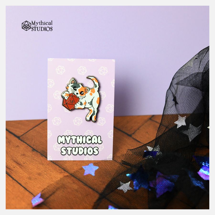 kitty familiar pin