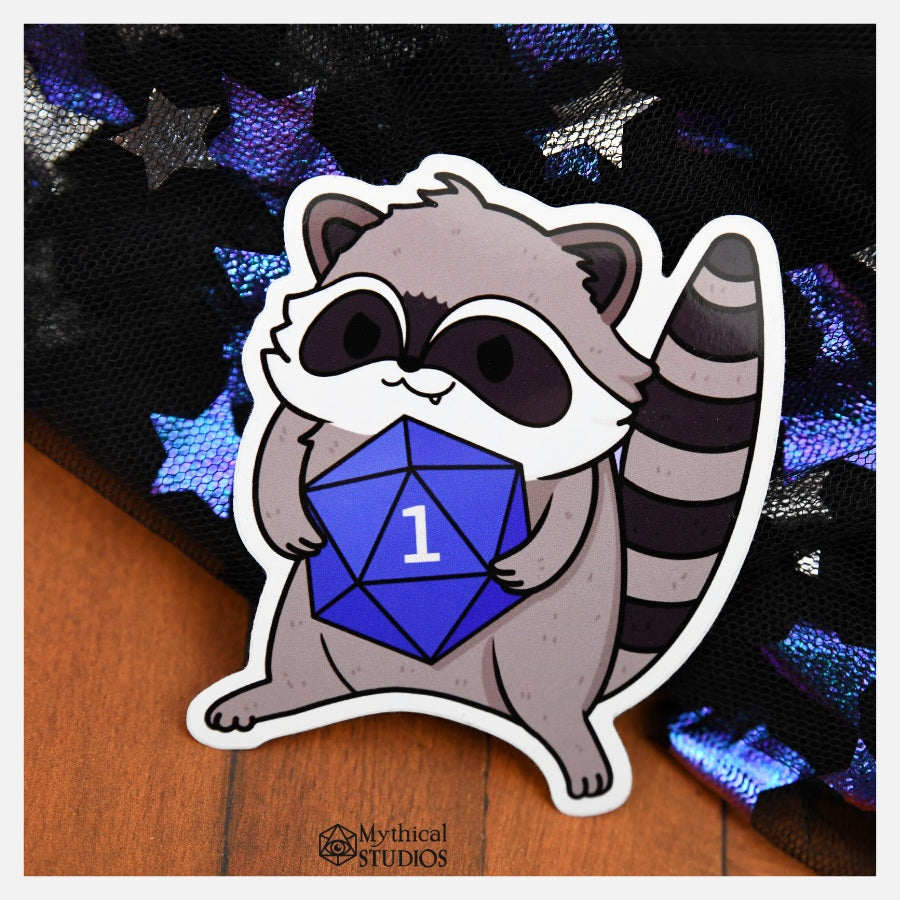 raccoon familiar sticker