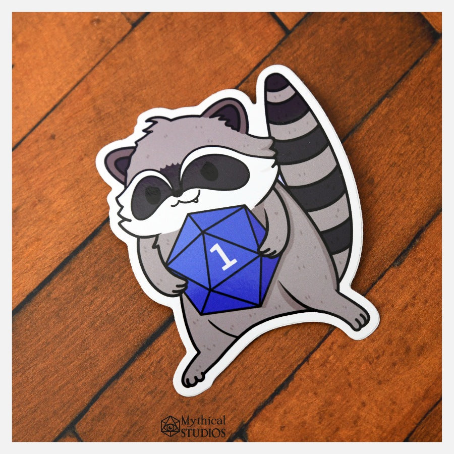 raccoon familiar sticker