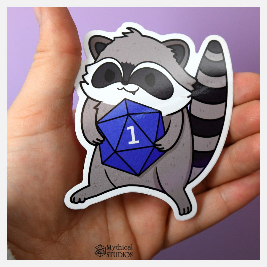 raccoon familiar sticker