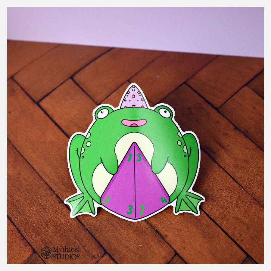 magical frog sticker