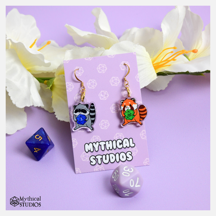 crittercal critters acrylic earrings