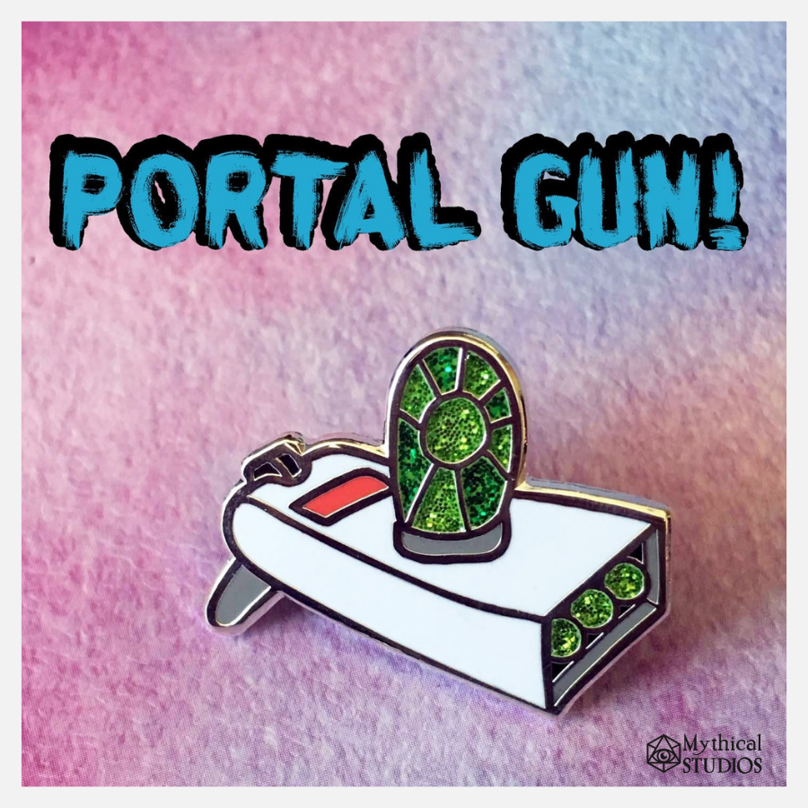 gun enamel pin!