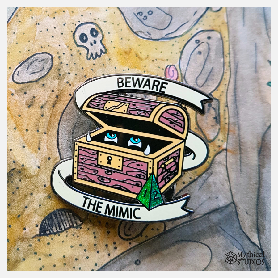 ⋆glitter⋆ mimic pin