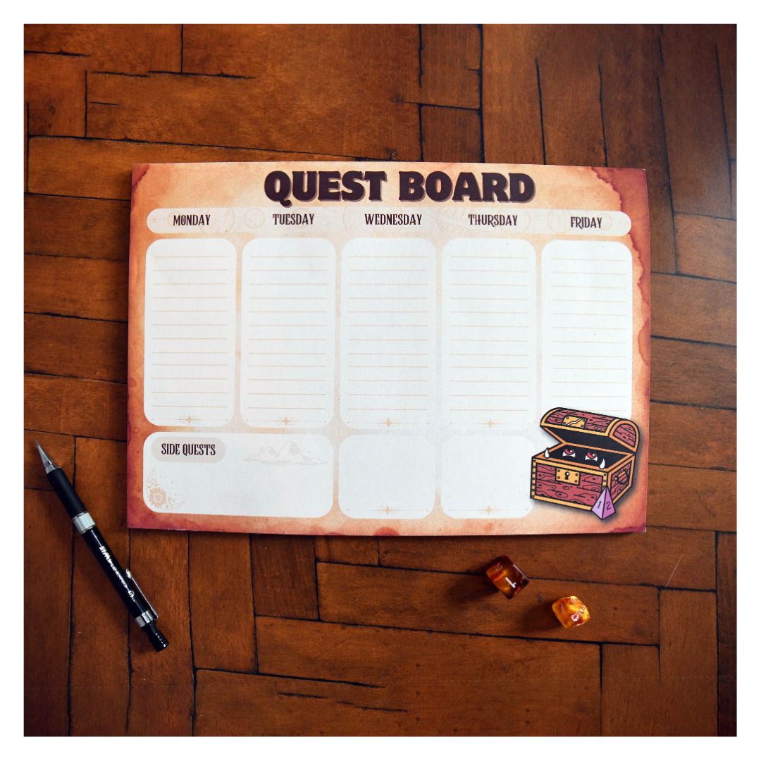 50-Page Questboard Planner Pad