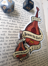 Load image into Gallery viewer, beware the bard enamel pin
