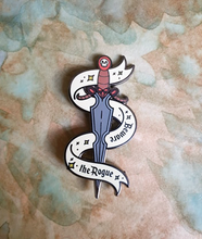 Load image into Gallery viewer, beware the rogue enamel pin
