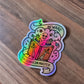 holographic dungeon master sticker!