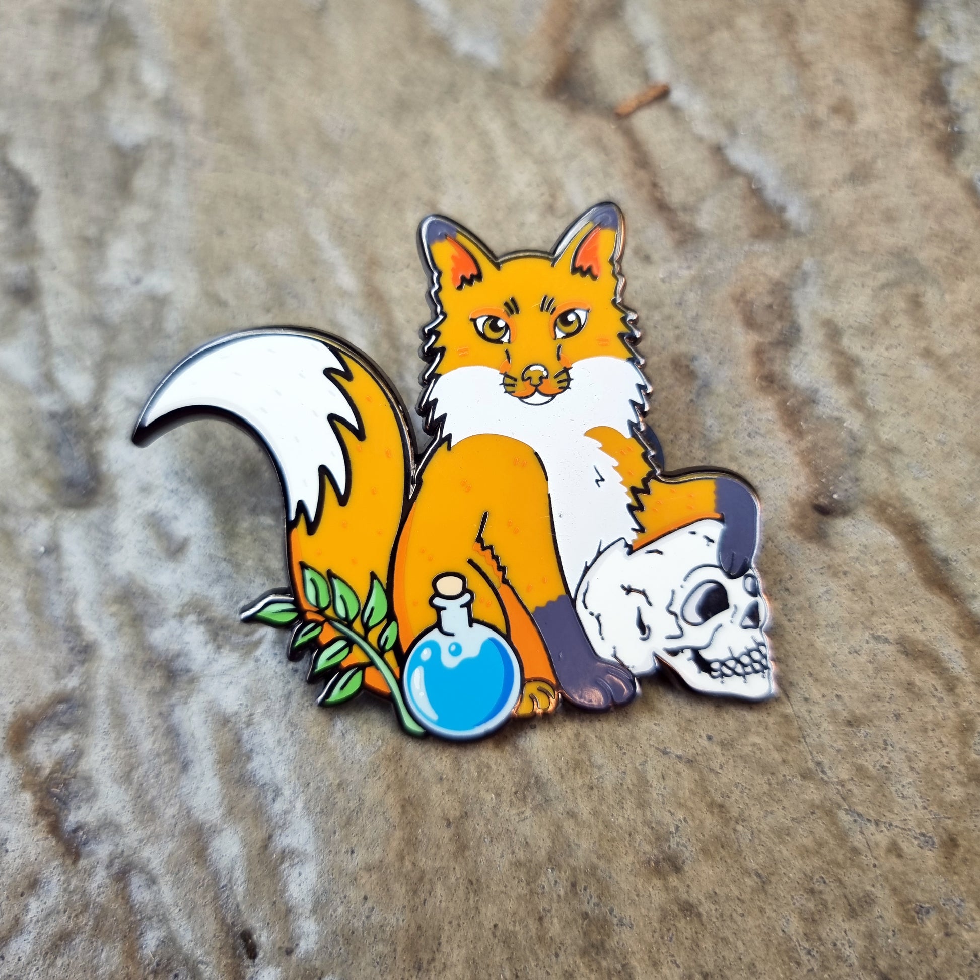 mystical fox pin