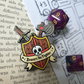 beware the fighter enamel pin