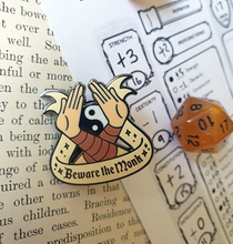 Cargar imagen en el visor de la galería, beware the monk enamel pin
