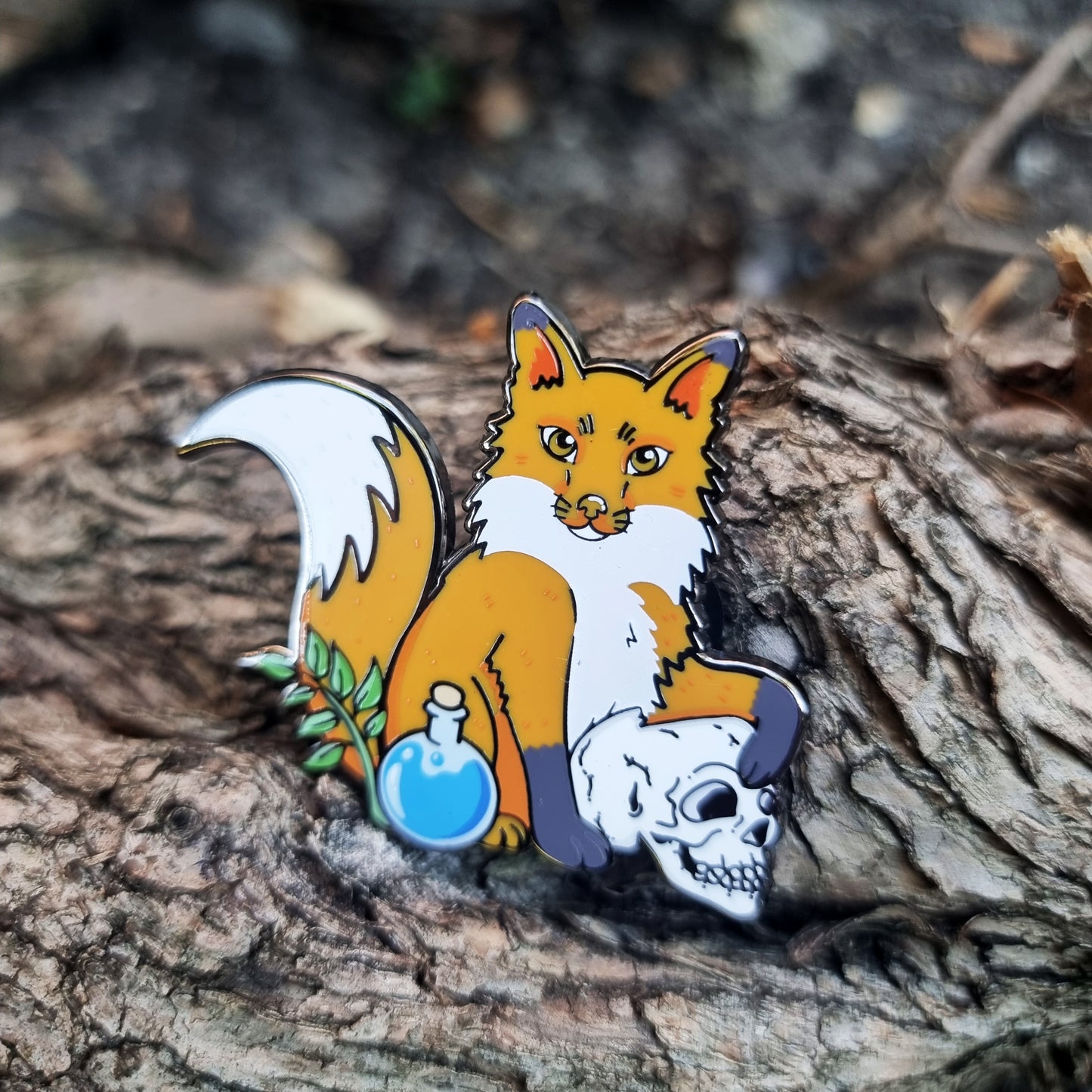 mystical fox pin