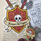 beware the fighter enamel pin