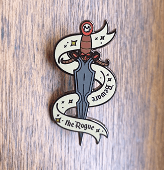 beware the rogue enamel pin