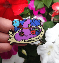 Load image into Gallery viewer, beware the wizard enamel pin
