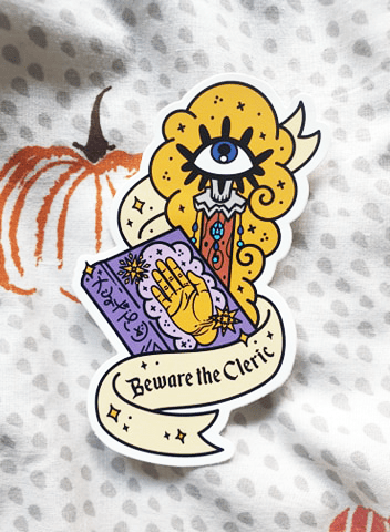 cleric sticker!