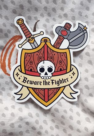 fighter sticker!