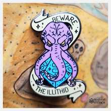 Load image into Gallery viewer, mind demon enamel pin
