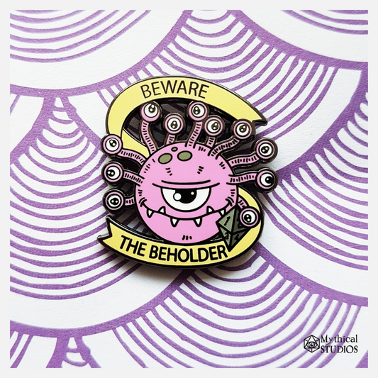 behold the enamel pin