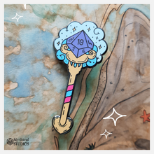Load image into Gallery viewer, d10 dice sceptre pin
