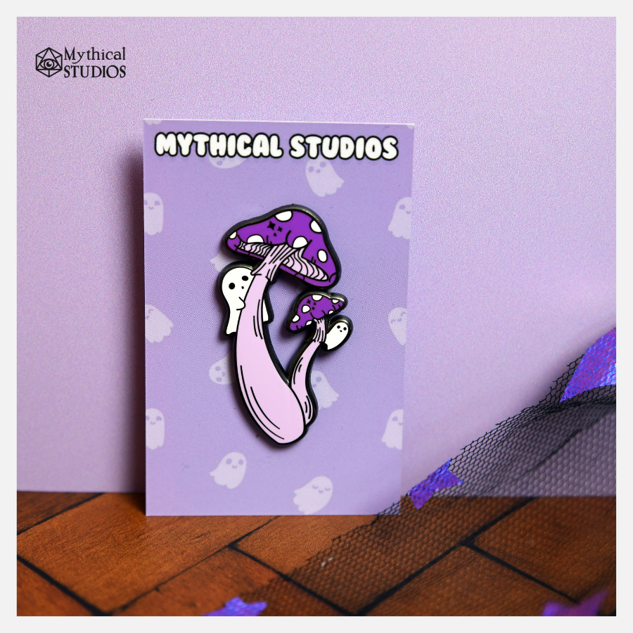 ghostly shrooms pin