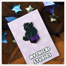 Load image into Gallery viewer, raven familiar pin
