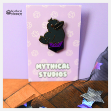 Load image into Gallery viewer, raven familiar pin
