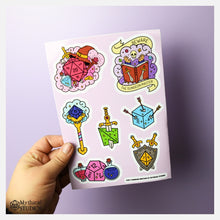 Cargar imagen en el visor de la galería, dice &amp; dungeons weapon sticker sheet
