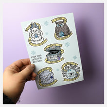 Load image into Gallery viewer, arctic beasts sticker sheet
