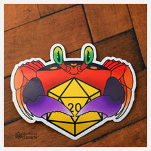 Cargar imagen en el visor de la galería, halloween moon crab familiar sticker
